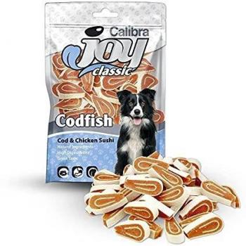 CALIBRA JOY DOG CLASSIC BACALAO POLLO SUSHI 80GR