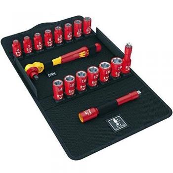 Wera 8100 SB 1 Zyklop VDE and Socket set, 17pc, 05004970001