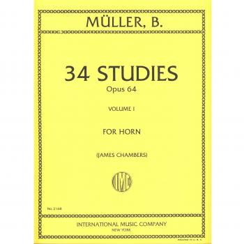 MULLER B. - Estudios Op.64 Vol.1: 34 Estudios para Trompa