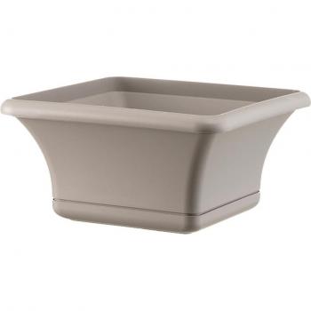 Maceta Cuadrada Elegante 40 Cm con Platillo