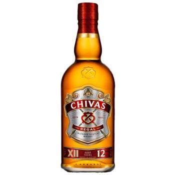 Chivas Regal Whisky Escocés 70 CL - Sabor Suave y Aroma Intenso, Pack 6 uds