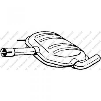 BOSAL 233-487 Middle Silencer