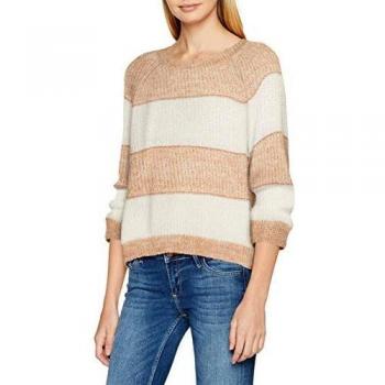 Only Onlmalone Stripe L/s Pullover CC Knt, suéter para Mujer,