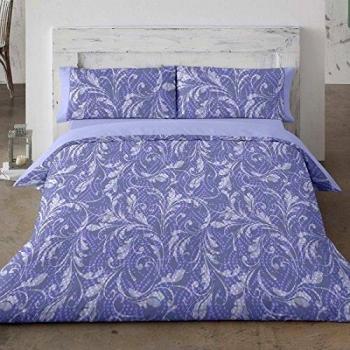 Burrito Blanco - Juego de funda nórdica 694 azul para cama de 135x190/200 cm