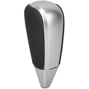 Pomo para Toyota Land Cruiser BK/SV con diseño ergonómico, acabado en negro y plateado, compatible con modelos específicos de Toyota Land Cruiser