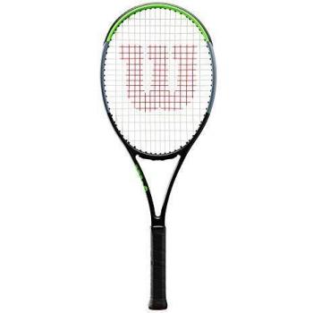 Wilson Raqueta de tenis, Blade 101L V7.0, Unisex, Adulto, Empuñadura 4 1/8'', Grafito, Verde/gris/verde lima, WR022910U1