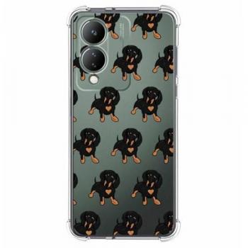 Funda Silicona Antigolpes Vivo Y17s Diseño Perros 10 Dibujos