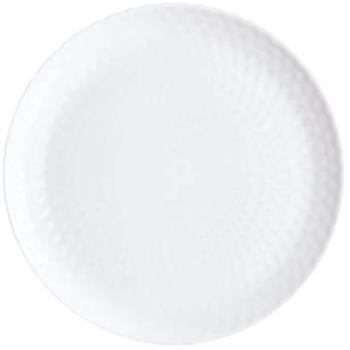 Plato Llano Opal Luminarc Pampille Blanco 25 cm Extra Resistente Apto Microondas y Frigorífico Reciclable