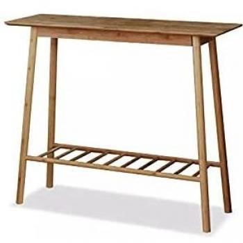 GREATOOL Mesa de Consola, Consola con Zapatero, Consola de Entrada, Mesa Auxiliar rústica para Sofá, Salón, Dormitorio
