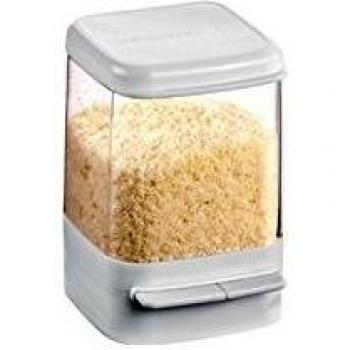 Contenedor Frigorífico Saludable Purity para Parmesano, Dispensador Manual de Plástico Transparente
