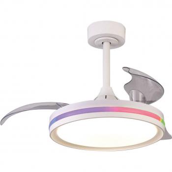 Ventilador de Techo LED North Blanco DC Silencioso Ø 91 cm CCT RGB
