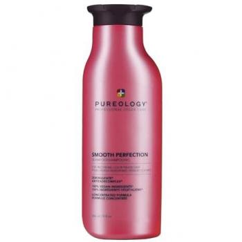 Pureology Smooth Perfection Frizz Control Shampoo for Color-Treated Hair - 266ml, Vegan & Sulfate-Free
