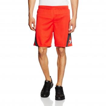 Kempa Pantalones Cortos Motion, Todo el año, Unisex, Color Rot/Dunkel Anthrazit, tamaño S