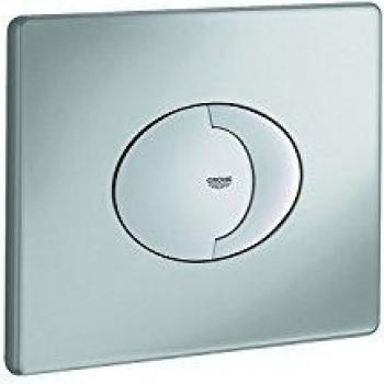 Skate Air Dual Flush Toilet Control Plate - Matte Chrome