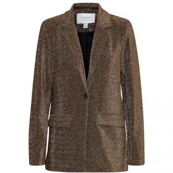 b.young Acha Women's Blazer - Gold Mix