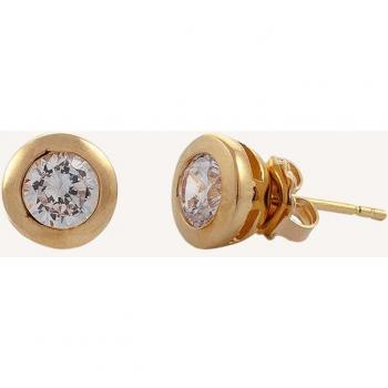Pendientes Essentials Vidal & Vidal - Acabados en oro de 18 kt con circonita