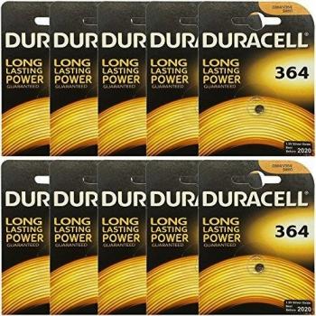 Pila de botón Duracell 364 SR621 1,5V - Paquete de 10 unidades