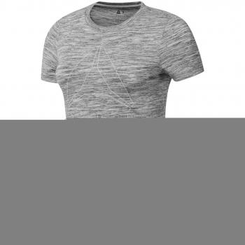 Reebok EL Marble Logo TEE Camiseta, Mujer, Gris