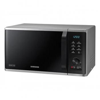 Microondas Samsung MS23B3515AS, 800W, 23L, Descongelación Rápida, Plata/Negro