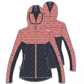 CMP Hybrid Fix PrimaLoft Women's Hooded Jacket - Black/Pink - XS
