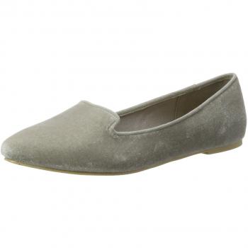 Bianco Wildleder Loafer - Mocasines Mujer
