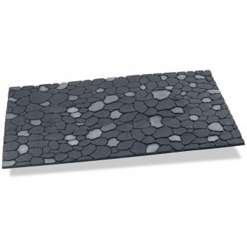 Felpudo Efecto Piedras Color Gris Grafito 75x45cm Hidalgo