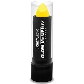 Smiffy's - Paint Glow Neon: lápiz labial con UV, 14 g, color amarillo