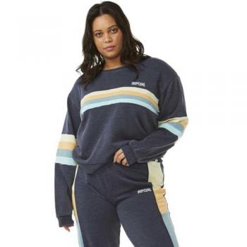 Sudadera Panelada Surf Revival en Marino para Mujer