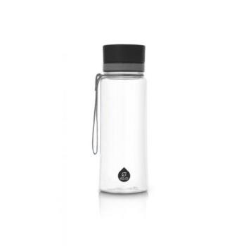 Equa Plain Black Tritan Water Bottle 600 ml