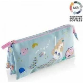 Estuche portatodo triple Sirenita 2x11x22 cm