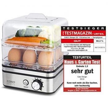 Hervidor de Huevos Caso ED10 - Cocina 8 Huevos Perfectos 400W Rápido y Fácil