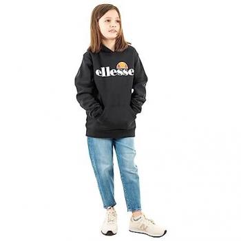 Sudadera con Capucha para Niñas ISOBEL - Felpa Regular Fit con Logo, Color Negro