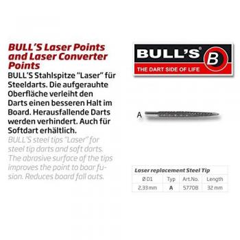 Bull 's Laser 2BA – Puntas de acero