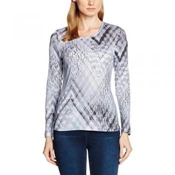 Olsen 11102620, Camiseta de Manga Larga para Mujer, Blau