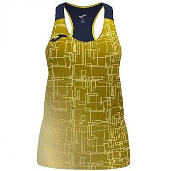 Camiseta sin mangas Joma Elite VIII mujer amarillo flúor marino