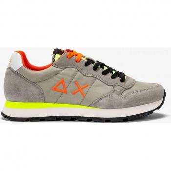 Zapatillas Sun68 Tom Fluo Beige para Hombre con Cordones y Logo