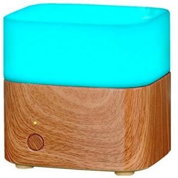 120ml Difusor Aromaterapia Ultrasónico Humidificador Purificador de Aire con 7 LED Tipo Colores de Luz y Auto Cerrada Función para SPA,Yoga,Dormitorio,Oficina,Hotel, Hospital o Cualquier Otra Circunstancia Privada / Pública.