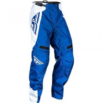 Pantalones de motocross FLY Racing F-16 2024 para Hombre, Color Azul Verdadero/Blanco, Talla US 32