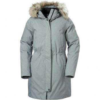 Helly Hansen Women's Senja Insulated Winter Parka - Grey, Size XL