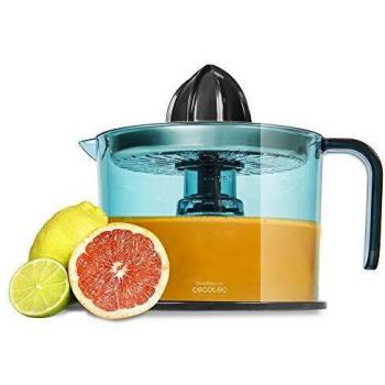 Cecotec Exprimidor Naranjas Eléctrico ZitrusEasy Inox. 40 W, Filtro de Acero Inoxidable, Tambor de 1 Litro BPA Free, Doble Sentido de Giro, Doble Cono y Cubierta Antipolvo