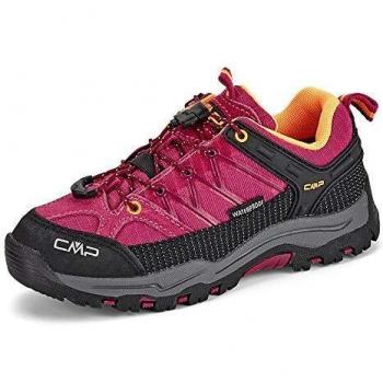 CMP Kids Rigel Low Trekking Shoe WP, Zapatillas Senderismo, Bouganville Goji, 29 EU