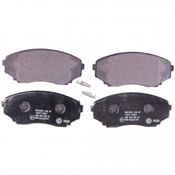Juego de pastillas de freno HELLA 8DB 355 009-641 para Mazda E Mpv - incluye sensor de advertencia, cuatro pastillas por set