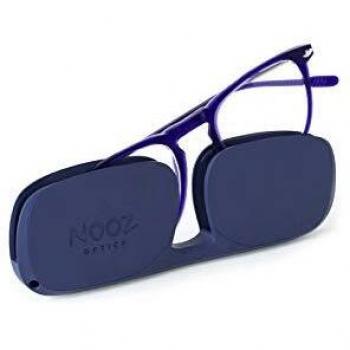 Nooz Optics - Gafas contra la luz azul sin corrección Hombre y Mujer para Ordenador, Smartphone, Gaming o Televisión - Forma Cuadrada - Color Azul - Colección Dino