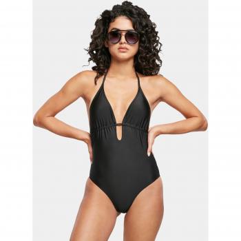 Urban Classics Women's Recycled Triangle Swimsuit - Black - Size S
