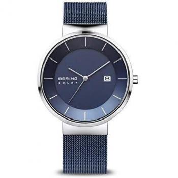 BERING Mens Analogue Solar Collection Watch with Stainless Steel Strap & Sapphire Crystal 14639-307