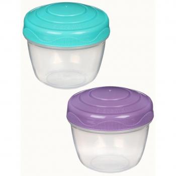 Set 2 herméticos para llevar yogurt fresco To Go - Sistema de almacenamiento hermético