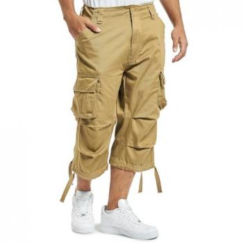 Brandit Urban Legend Beige 3/4 Cargo Shorts for Men - Size 2XL