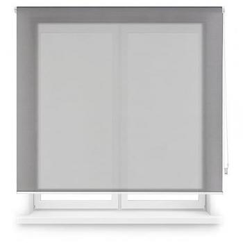 Estor Enrollable Screen a Medida Gris Oscuro 90x250 cm - Estor Premium Elegante y Práctico para Ventanas