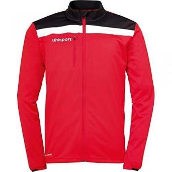 uhlsport Offense 23 Poly Jacket Chaqueta De Poliéster para Hombre, Rojo/Negro/Blanco, 116