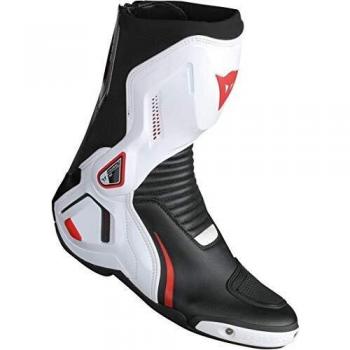 Dainese 1795208_A66_45 Botas para Moto, Negro/Blanco/Lava Rojo, 45